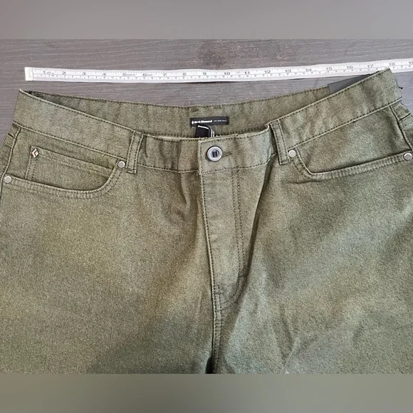 NWT Black Diamond Mission Wool Denim Pants Green Men’s Size 38x34 - Picture 7 of 9